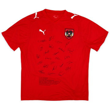 2008-09 Austria 'Signed' Home Shirt - 9/10 - (XL)