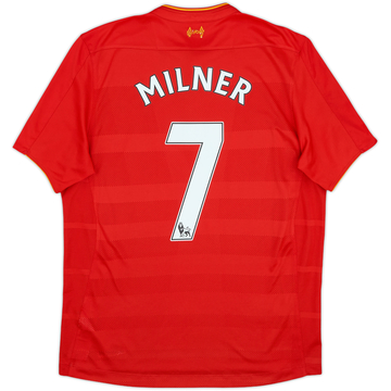 2016-17 Liverpool Home Shirt Milner #7 - 8/10 - (M)