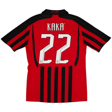 2007-08 AC Milan Home Shirt Kaka #22 - 9/10 - (M)