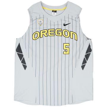 2014 Oregon Ducks Reed #5 Team Issued Nike Away Jersey - 7/10 - (XL)
