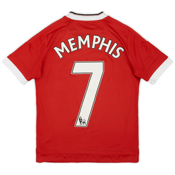 2015-16 Manchester United Home Shirt Memphis #7 - 6/10 - (M.Boys)