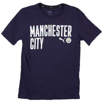 2019-20 Manchester City Puma Graphic Tee - 9/10 - (XS)