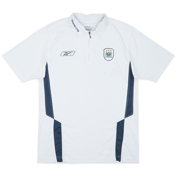 2004-05 Manchester City Reebok 1/4 Zip Polo Shirt - 5/10 - (XS)