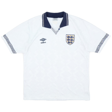 1990-92 England Home Shirt - 8/10 - (S)