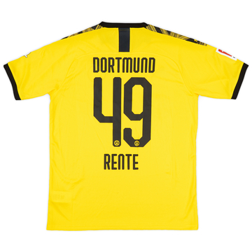 2019-20 Borussia Dortmund Home Shirt Rente #49 (L)