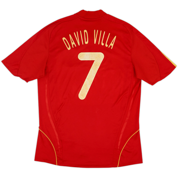 2007-09 Spain Home Shirt David Villa #7 - 6/10 - (L)