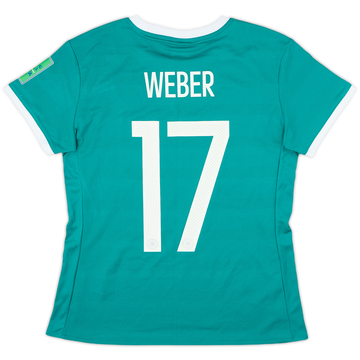 2017-18 Germany Women U-17 Match Issue Away Shirt Weber #17
