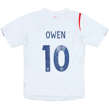 2005-07 England Home Shirt Owen #10 - 5/10 - (M)
