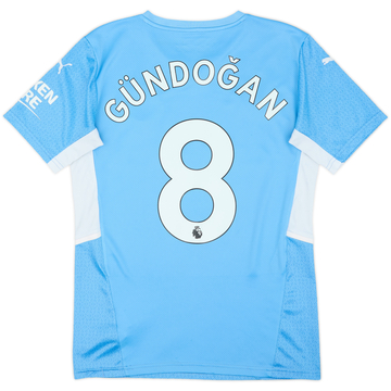 2021-22 Manchester City Home Shirt Gundogan #8 - 8/10 - (S)