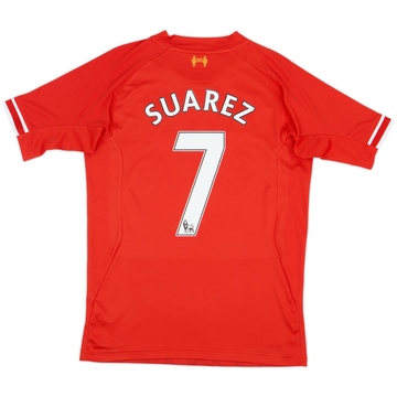 2013-14 Liverpool Home Shirt Suarez #7 - 5/10 - (S)