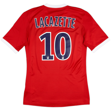 2013-14 Lyon Player Issue Away Shirt Lacazette #10 - 9/10 - (M)