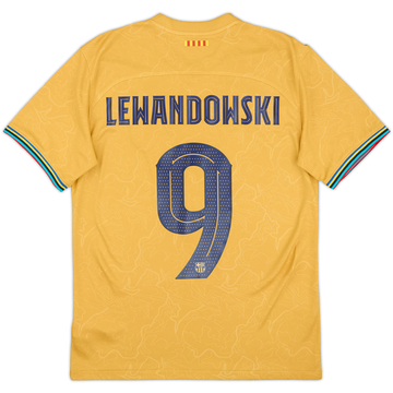 2022-23 Barcelona Away Shirt Lewandowski #9 - 8/10 - (S)