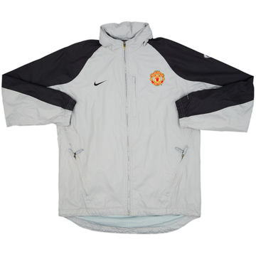 2003-04 Manchester United Nike Hooded Rain Jacket - 8/10 - (M)