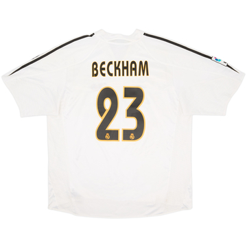 2004-05 Real Madrid Home Shirt Beckham #23 - 5/10 - (XL)