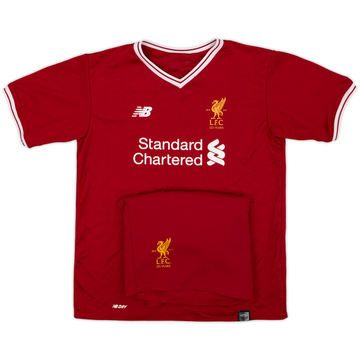 2017-18 Liverpool 125 Years Home Shirt & Shorts - 6/10 - (S.Boys)