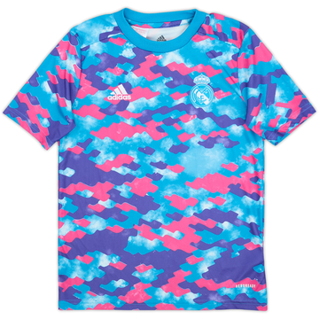 2021-22 Real Madrid adidas Training Shirt - 9/10 - (S.Boys)