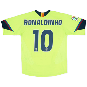 2005-06 Barcelona Away Shirt Ronaldinho #10 - 7/10 - (M)