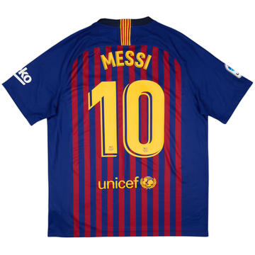 2018-19 Barcelona Home Shirt Messi #10 - 9/10 - (L)
