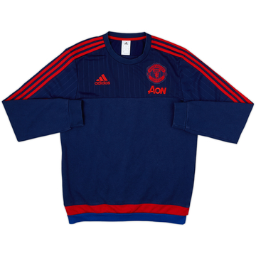 2015-16 Manchester United adidas Sweat Top - 8/10 - (M)