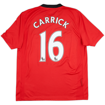 2009-10 Manchester United Home Shirt Carrick #16 - 6/10 - (M)