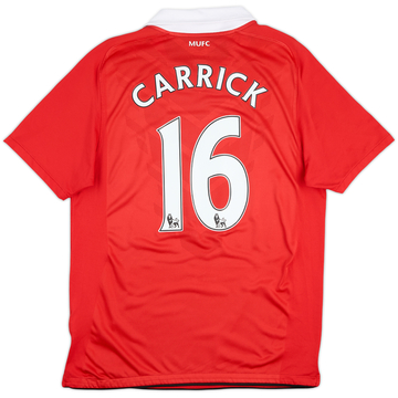2010-11 Manchester United Home Shirt Carrick #16 - 6/10 - (M)