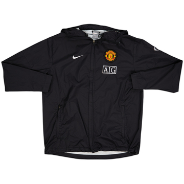 2009-10 Manchester United Nike Hooded Rain Jacket - 8/10 - (M)