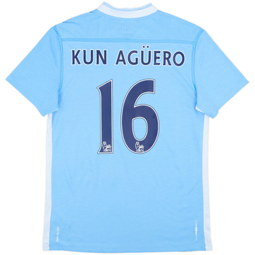 2011-12 Manchester City Home Shirt Kun Aguero #16 - 6/10 - (M)