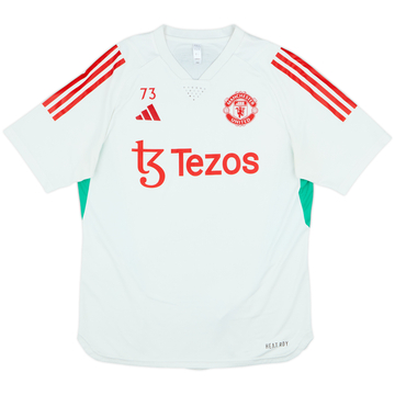 2023-24 Manchester United Player Issue adidas Training Shirt #73 - 8/10 - (M)
