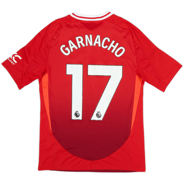 2024-25 Manchester United Home Shirt Garnacho #17 - 9/10 - (XL.Boys)