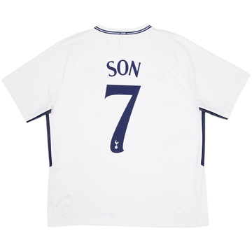 2017-18 Tottenham Home Shirt Son #7 - 8/10 - (XL)