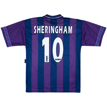 1995-97 Tottenham Away Shirt Sheringham #10 - 7/10 - (M)