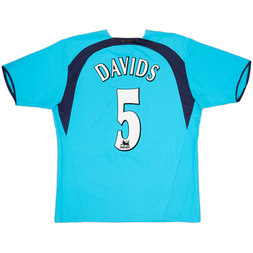 2006-07 Tottenham Away Shirt Davids #5 - 8/10 - (L)