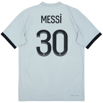 2022-23 Paris Saint-Germain Authentic Away Shirt Messi #30 - 9/10 - (M)