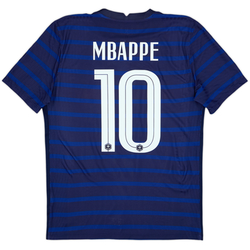 2020-21 France Authentic Home Shirt Mbappe #10 - 9/10 - (M)