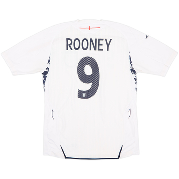 2007-09 England Home Shirt Rooney #9 - 5/10 - (M)