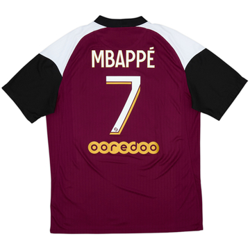 2020-21 Paris Saint-Germain Third Shirt Mbappe #7 - 8/10 - (L)