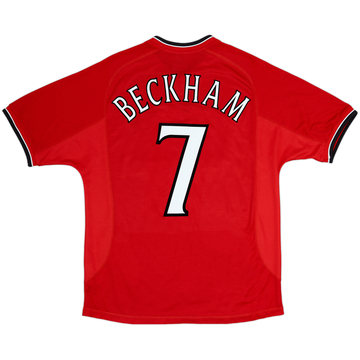 2000-02 Manchester United Home Shirt Beckham #7 - 6/10 - (L)
