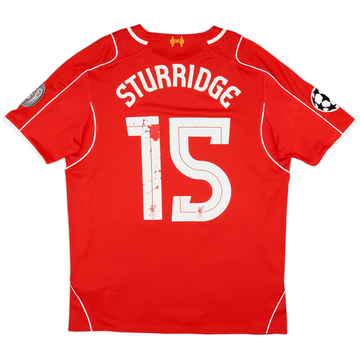 2014-15 Liverpool Home Shirt Sturridge #15 - 5/10 - (L)