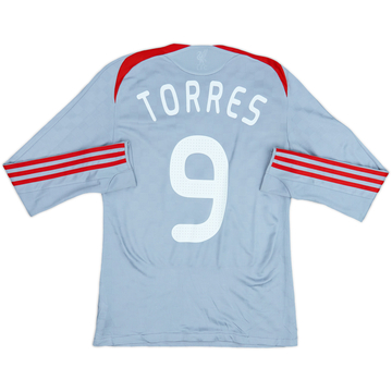 Camiseta de visitante del Liverpool 2008-09 L/S Torres #9 - 8/10 - (S)