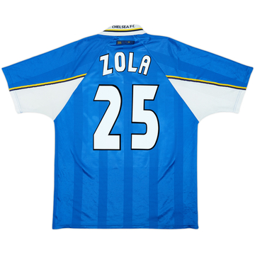 1997-99 Chelsea Home Shirt Zola #25 - 5/10 - (XL)