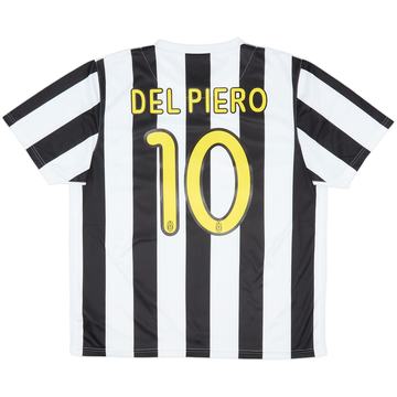 2009-10 Juventus Home Shirt Del Piero #10 - 6/10 - (L)