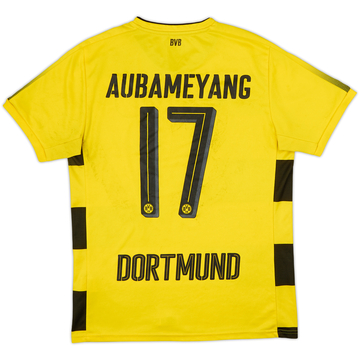 2017-18 Borussia Dortmund Home Shirt Aubameyang #17 - 4/10 - (M)