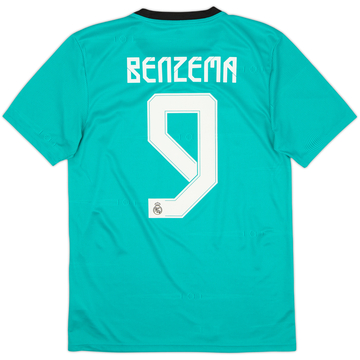 2021-22 Real Madrid Third Shirt Benzema #9 - 9/10 - (S)