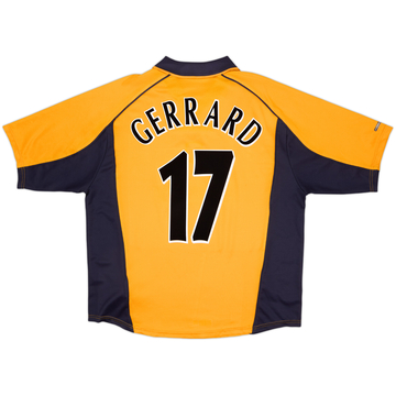 2000-02 Liverpool Away Shirt Gerrard #17 - 8/10 - (XL)