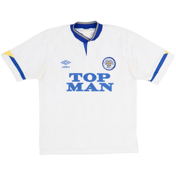 1990-91 Leeds United Home Shirt - 8/10 - (S)