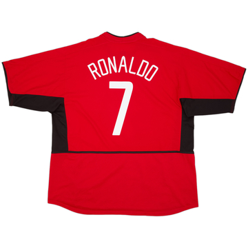 2002-04 Manchester United Home Shirt Ronaldo #7 - 6/10 - (XXL)