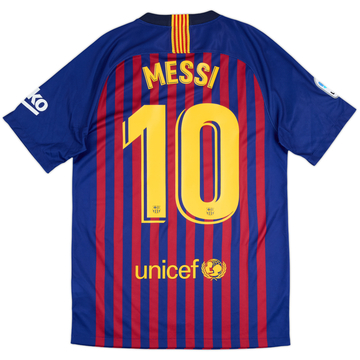 2018-19 Barcelona Home Shirt Messi #10 - 7/10 - (S)
