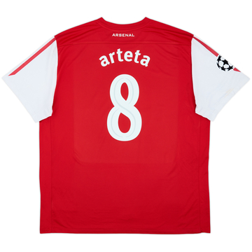 2011-12 Arsenal Home Shirt Arteta #8 - 6/10 - (XXL)