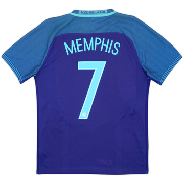 2016 Netherlands Authentic Away Shirt Memphis #7 - 5/10 - (M)