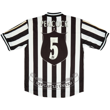 Camiseta de local del Newcastle 1997-99 Peacock #5 - 5/10 - (XL)